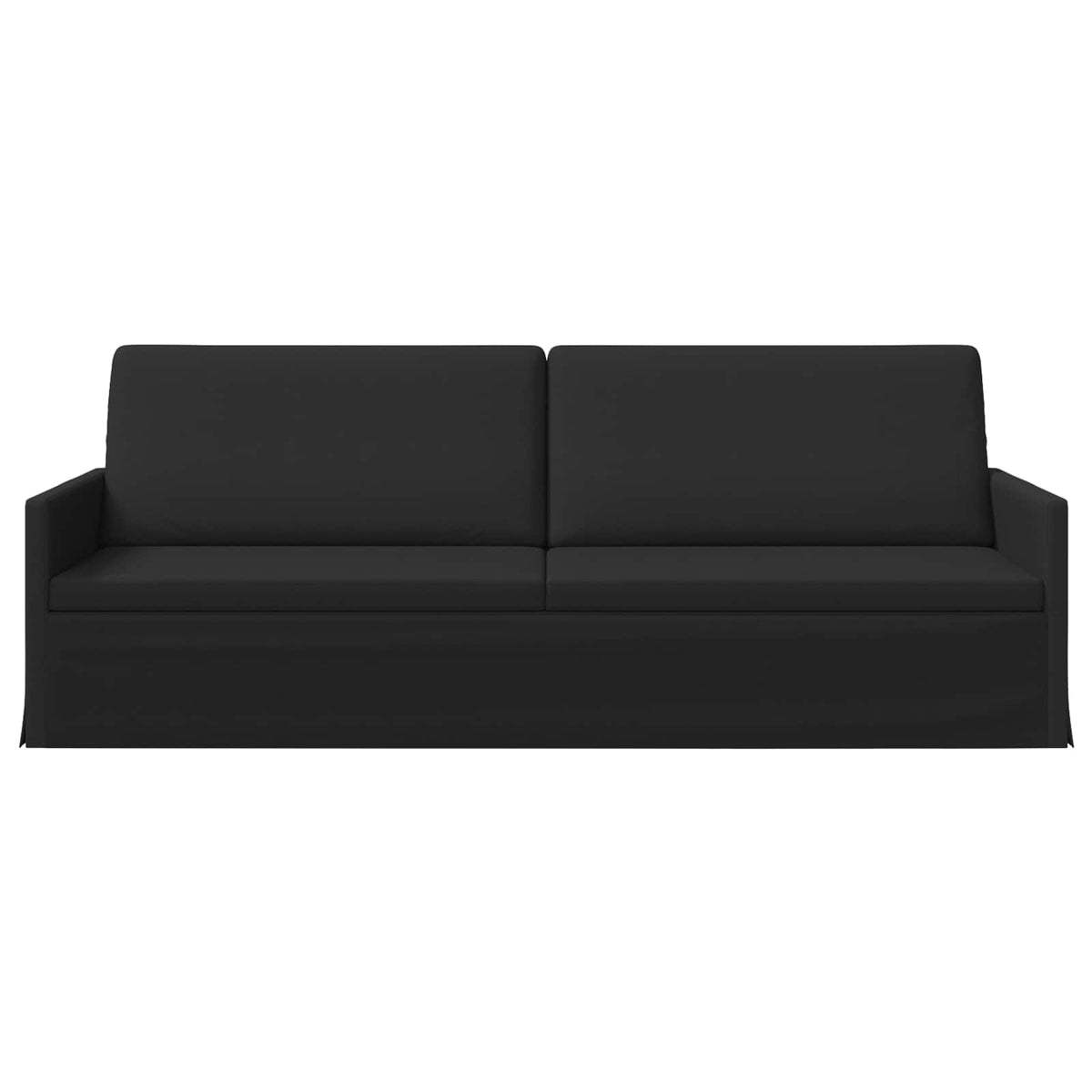 vidaXL 3 Seater Sofa Black 220 x 81 x 82 cm Fabric 3
