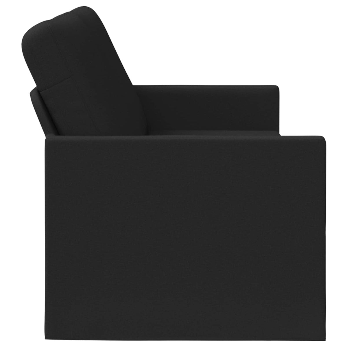 vidaXL 3 Seater Sofa Black 220 x 81 x 82 cm Fabric 4