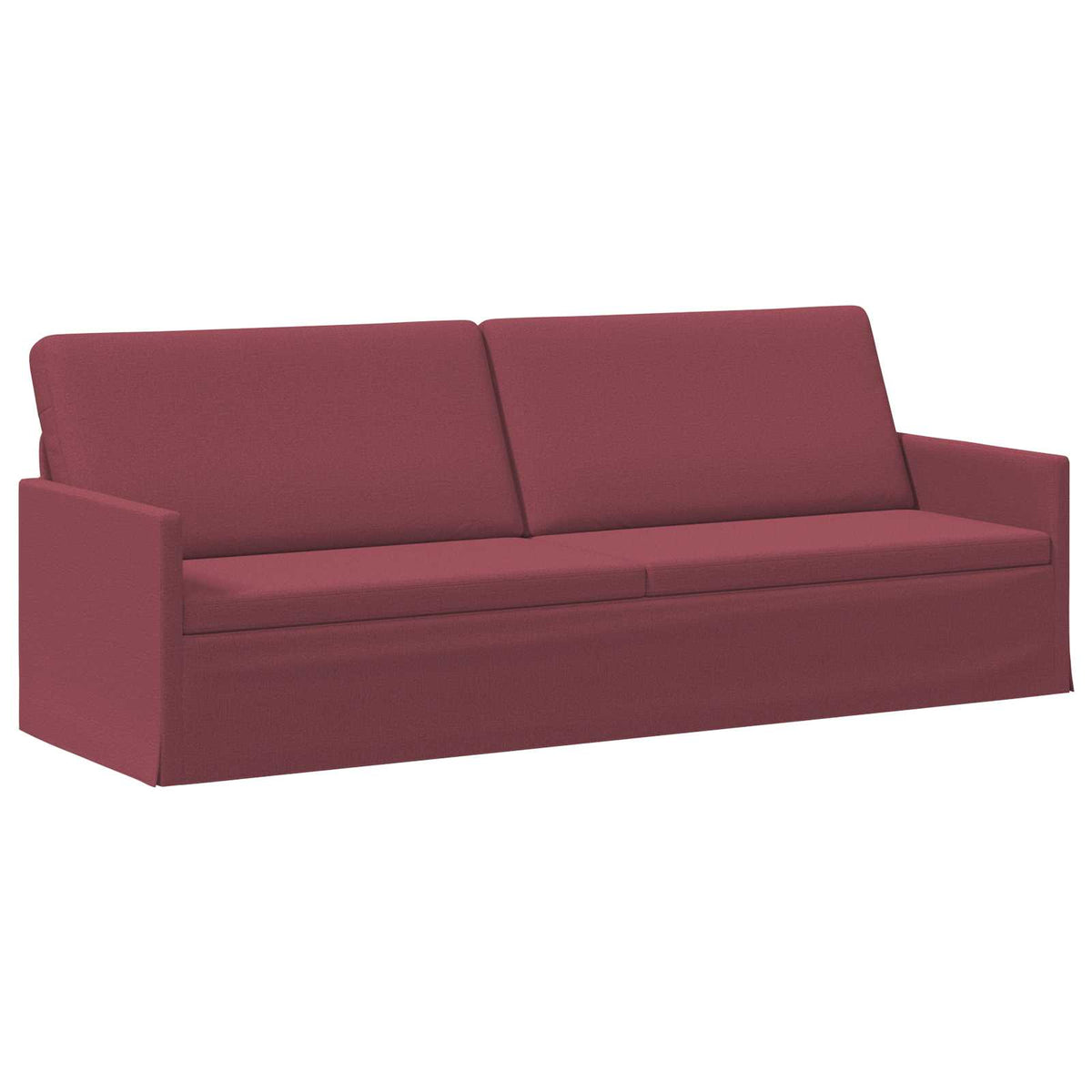 vidaXL 3 Seater Sofa Wine Red 220 x 81 x 82 cm Fabric 2