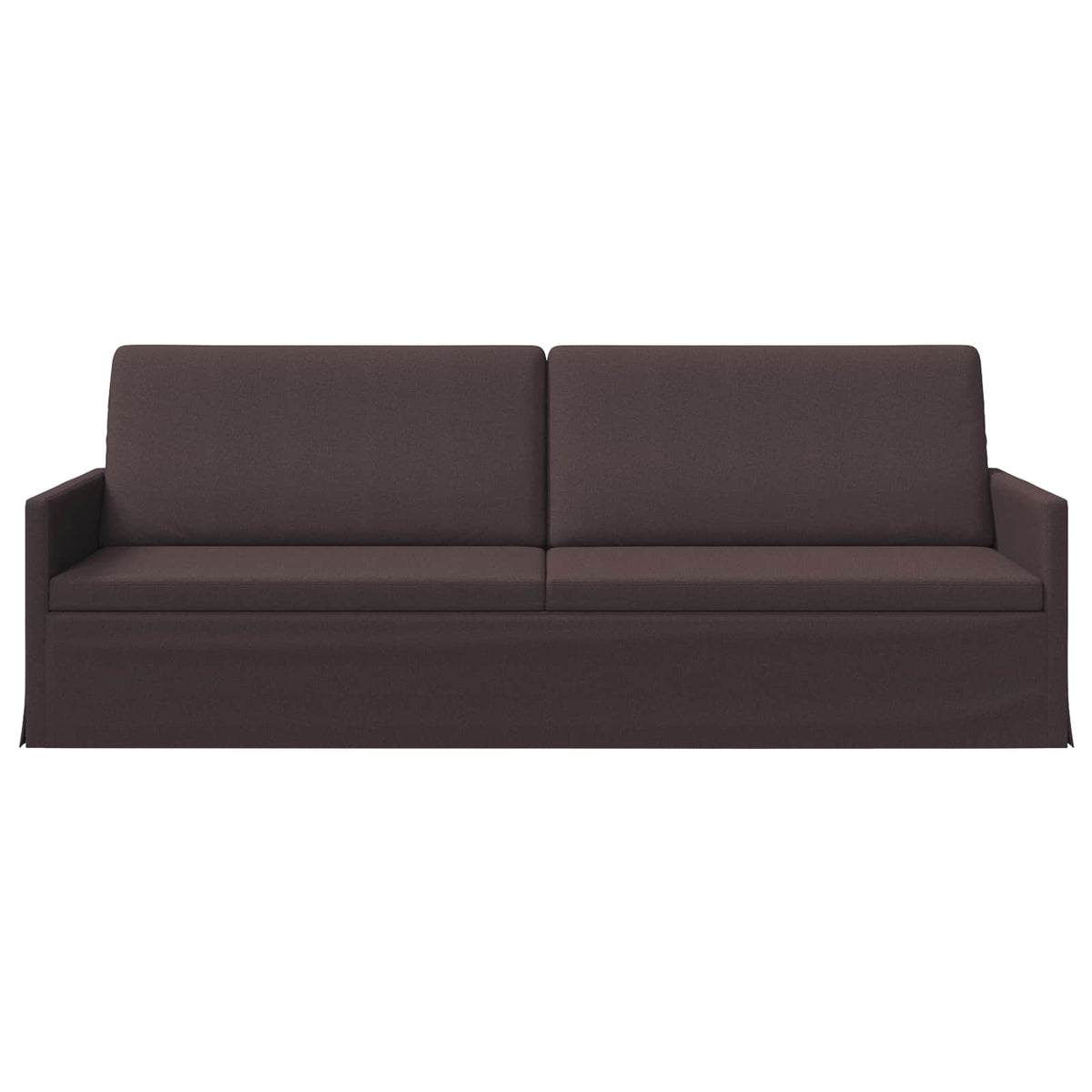 vidaXL 3 Seater Sofa Dark Brown 220 x 81 x 82 cm Fabric 3