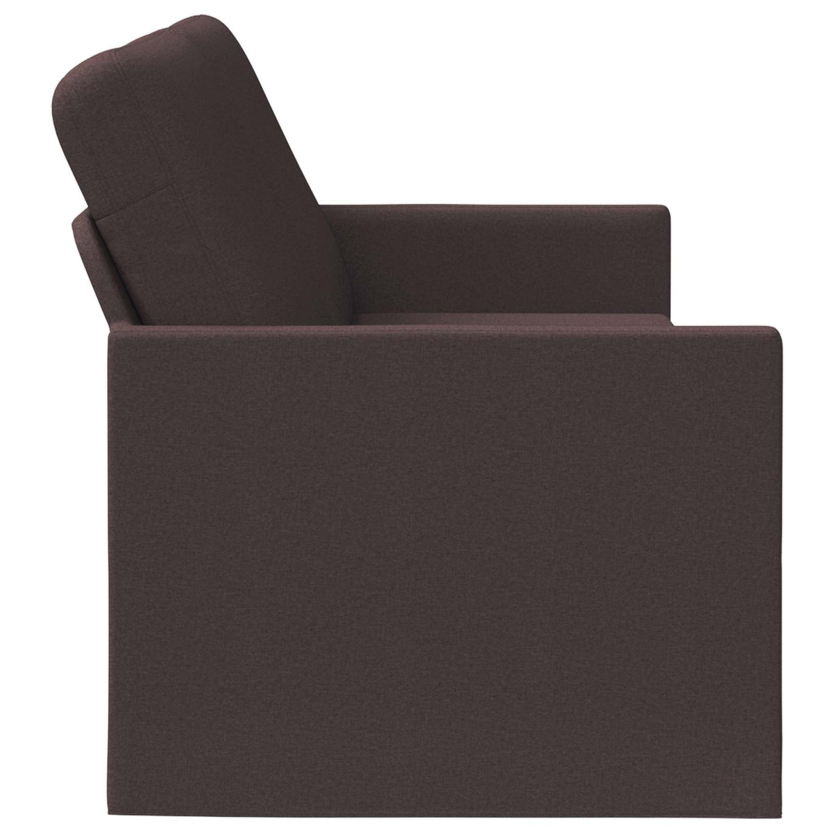 vidaXL 3 Seater Sofa Dark Brown 220 x 81 x 82 cm Fabric 4