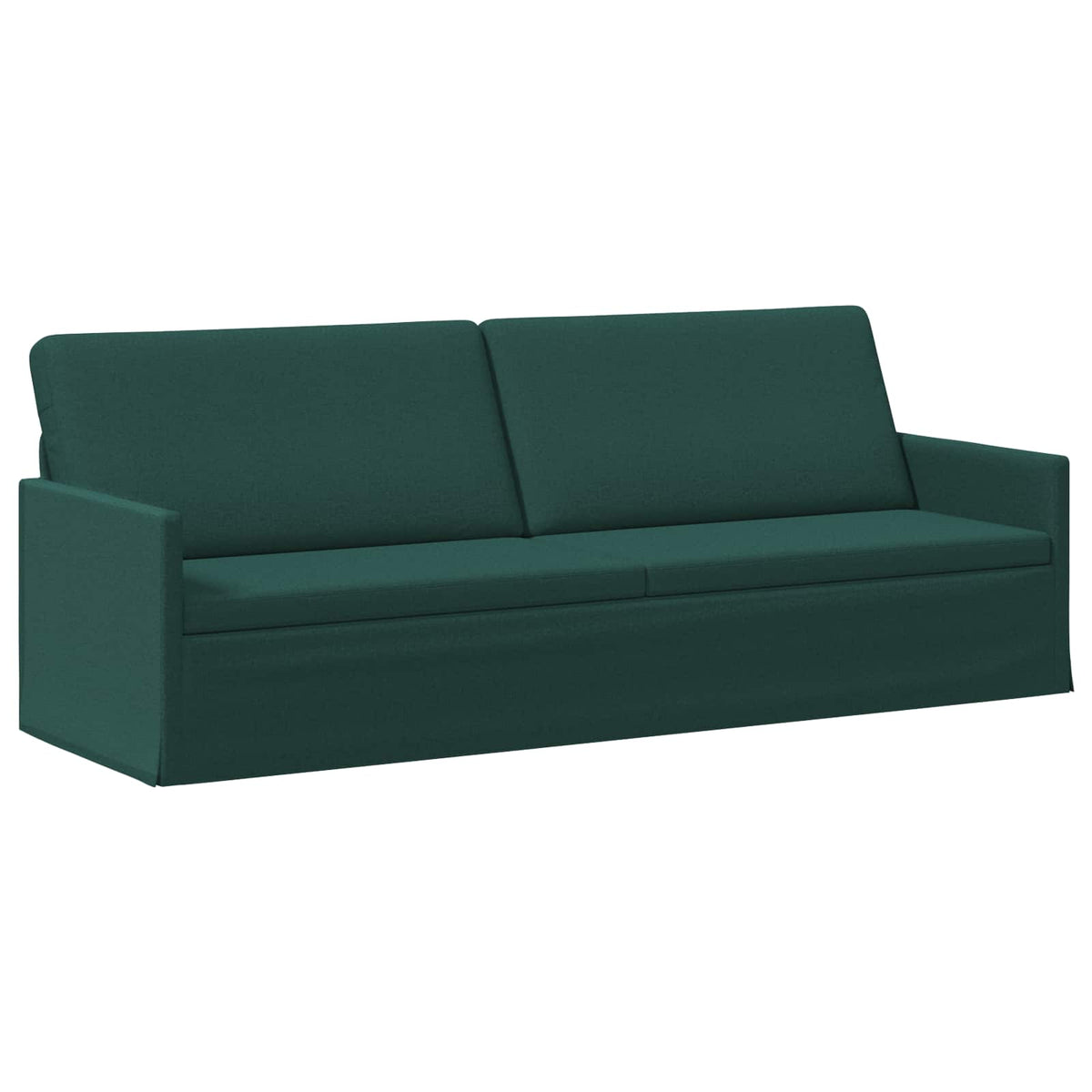 vidaXL 3 Seater Sofa Dark Green 220 x 81 x 82 cm Fabric 2