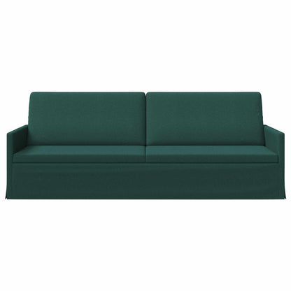 vidaXL 3 Seater Sofa Dark Green 220 x 81 x 82 cm Fabric 3