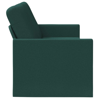vidaXL 3 Seater Sofa Dark Green 220 x 81 x 82 cm Fabric 4