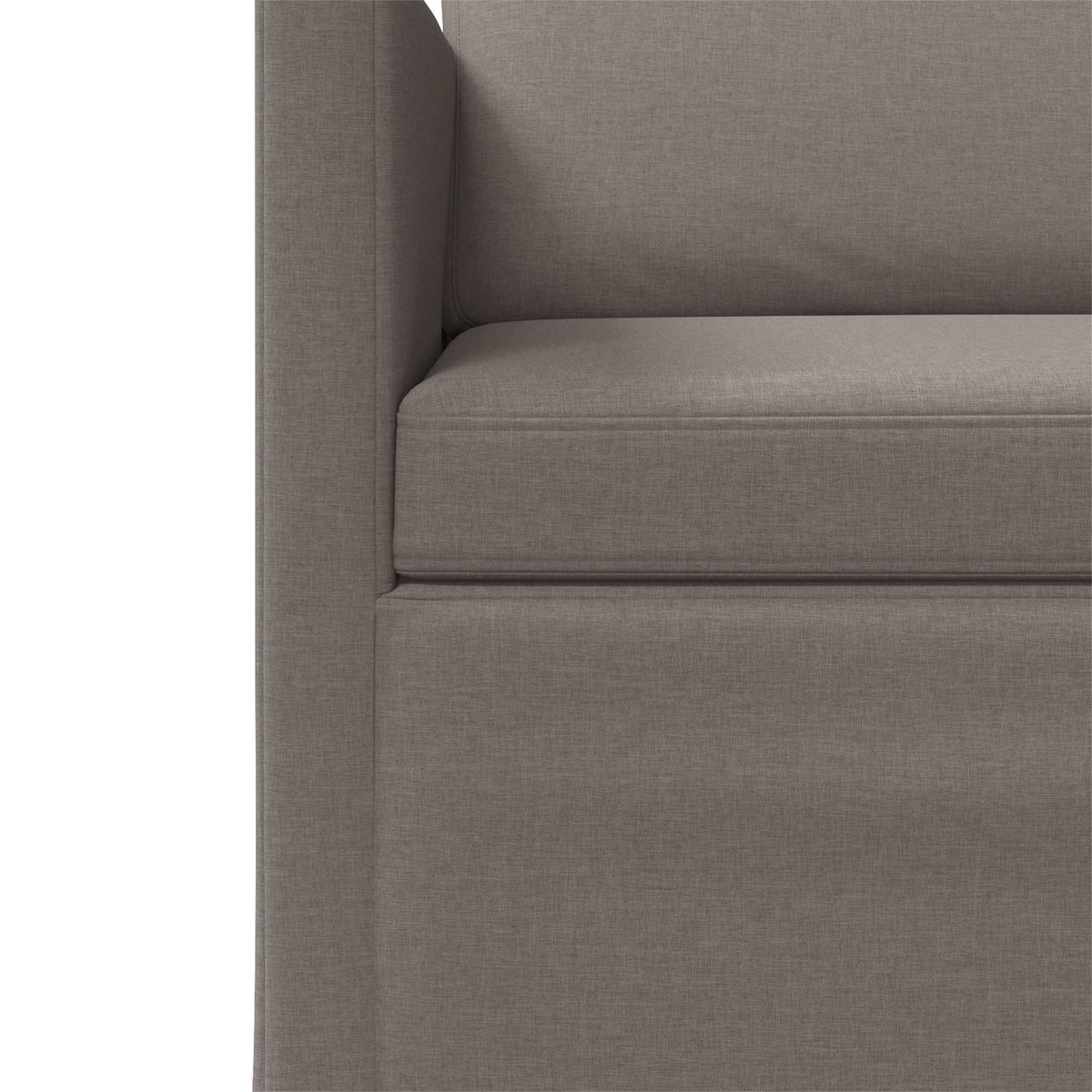 vidaXL 3 Seater Sofa Taupe 220 x 81 x 82 cm Fabric 6