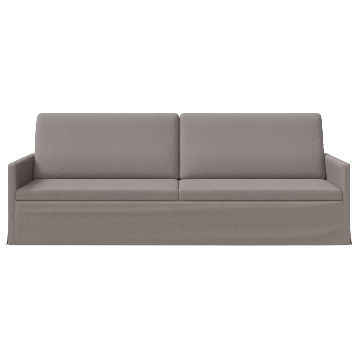 vidaXL 3 Seater Sofa Taupe 220 x 81 x 82 cm Fabric 3