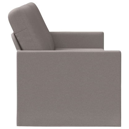 vidaXL 3 Seater Sofa Taupe 220 x 81 x 82 cm Fabric 4