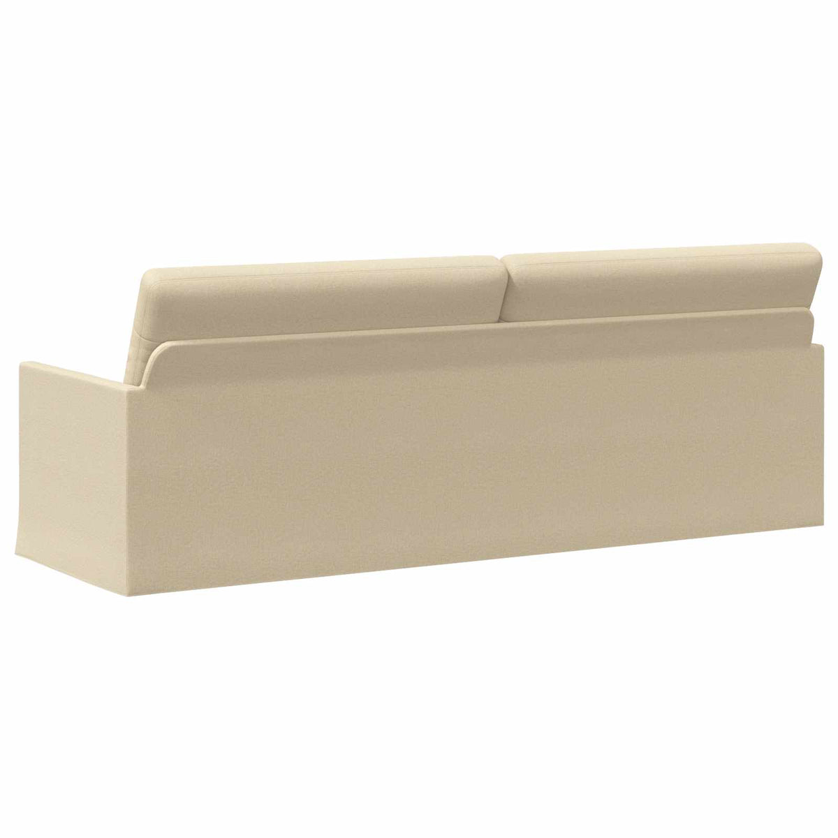 vidaXL 3 Seater Sofa Cream 220 x 81 x 82 cm Fabric 5