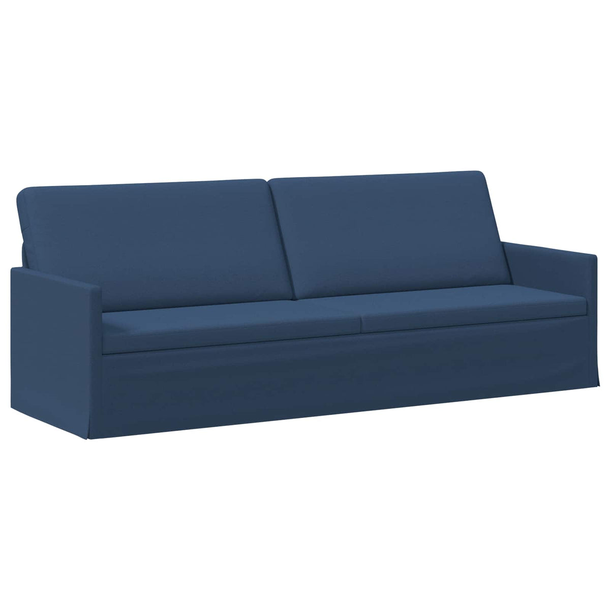 vidaXL 3 Seater Sofa Blue 220 x 81 x 82 cm Fabric 2