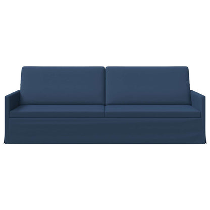 vidaXL 3 Seater Sofa Blue 220 x 81 x 82 cm Fabric 3