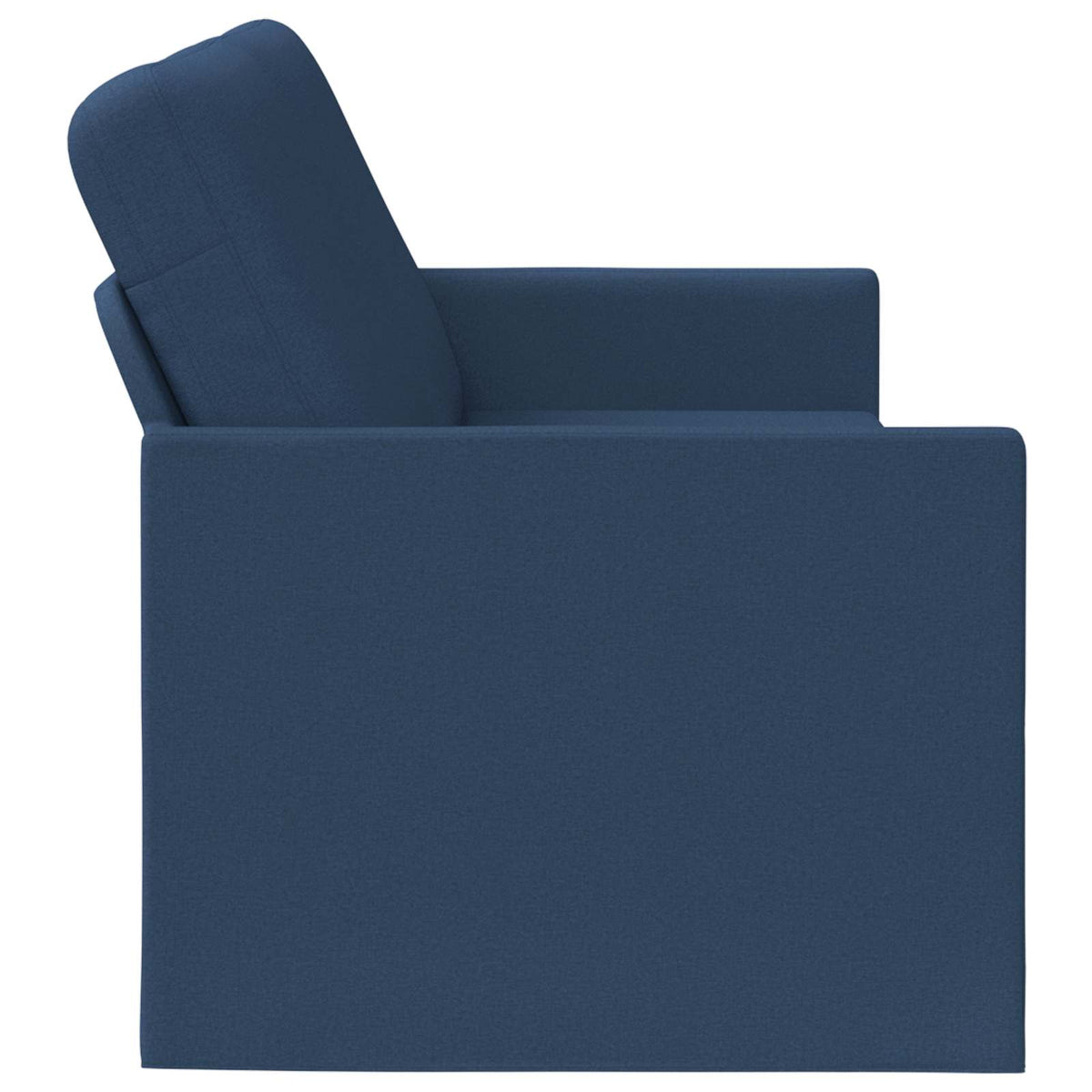 vidaXL 3 Seater Sofa Blue 220 x 81 x 82 cm Fabric 4