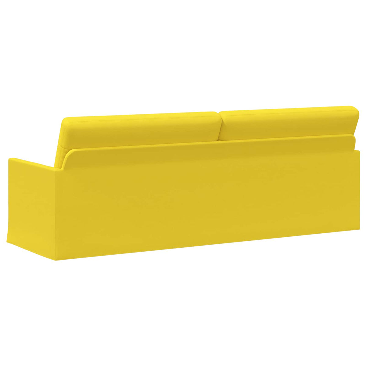 vidaXL 3 Seater Sofa Light Yellow 220 x 81 x 82 cm Fabric 5