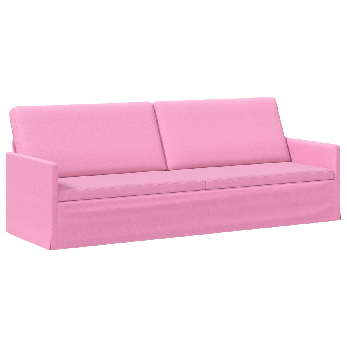 vidaXL 3 Seater Sofa Pink 220 x 81 x 82 cm Fabric 2