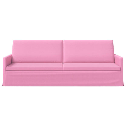 vidaXL 3 Seater Sofa Pink 220 x 81 x 82 cm Fabric 3