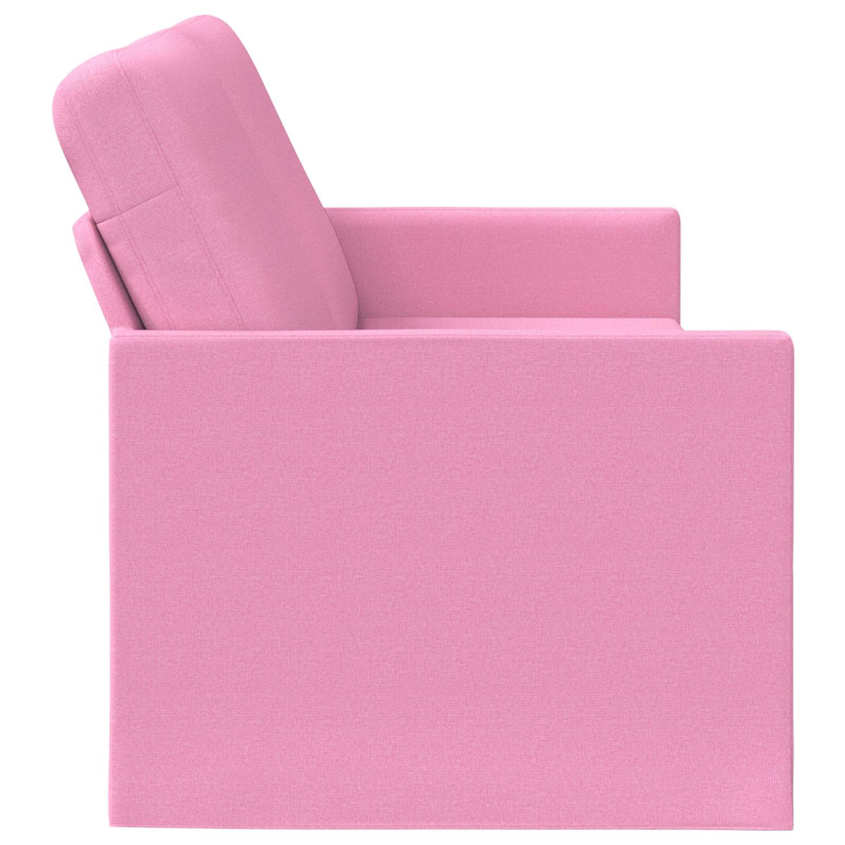 vidaXL 3 Seater Sofa Pink 220 x 81 x 82 cm Fabric 4