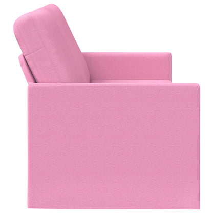 vidaXL 3 Seater Sofa Pink 220 x 81 x 82 cm Fabric 4