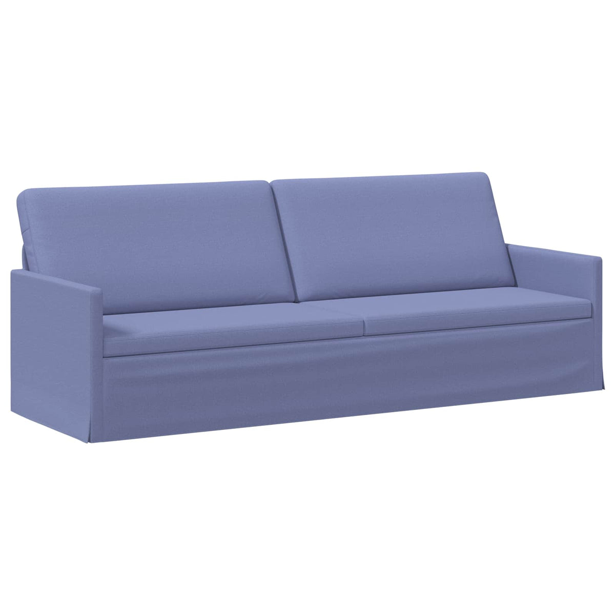 vidaXL 3 Seater Sofa Jeans Blue 220 x 81 x 82 cm Fabric 2