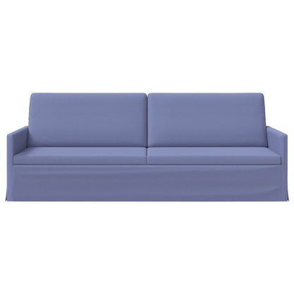 vidaXL 3 Seater Sofa Jeans Blue 220 x 81 x 82 cm Fabric 3