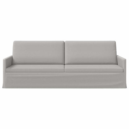 vidaXL 3 Seater Sofa Cloud Grey 220 x 81 x 82 cm Fabric 3