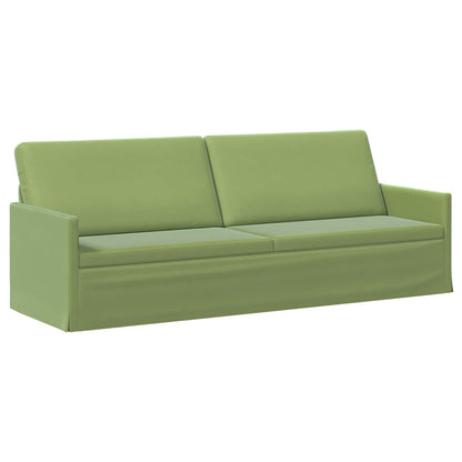 vidaXL 3 Seater Sofa Light Green 220 x 81 x 82 cm Velvet 2
