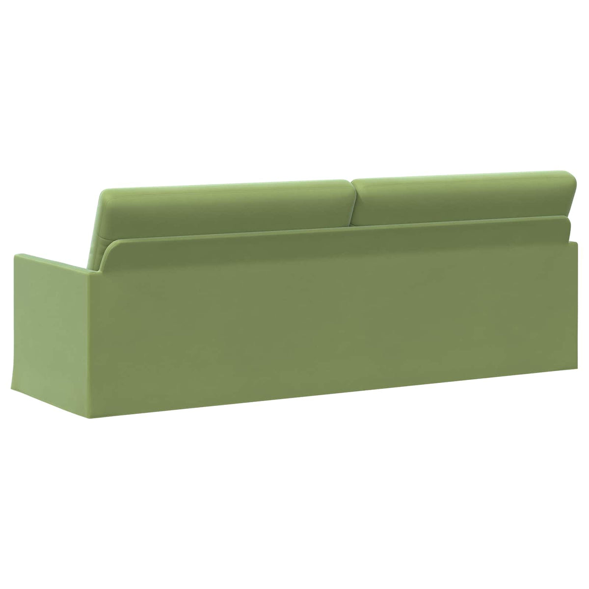 vidaXL 3 Seater Sofa Light Green 220 x 81 x 82 cm Velvet 5