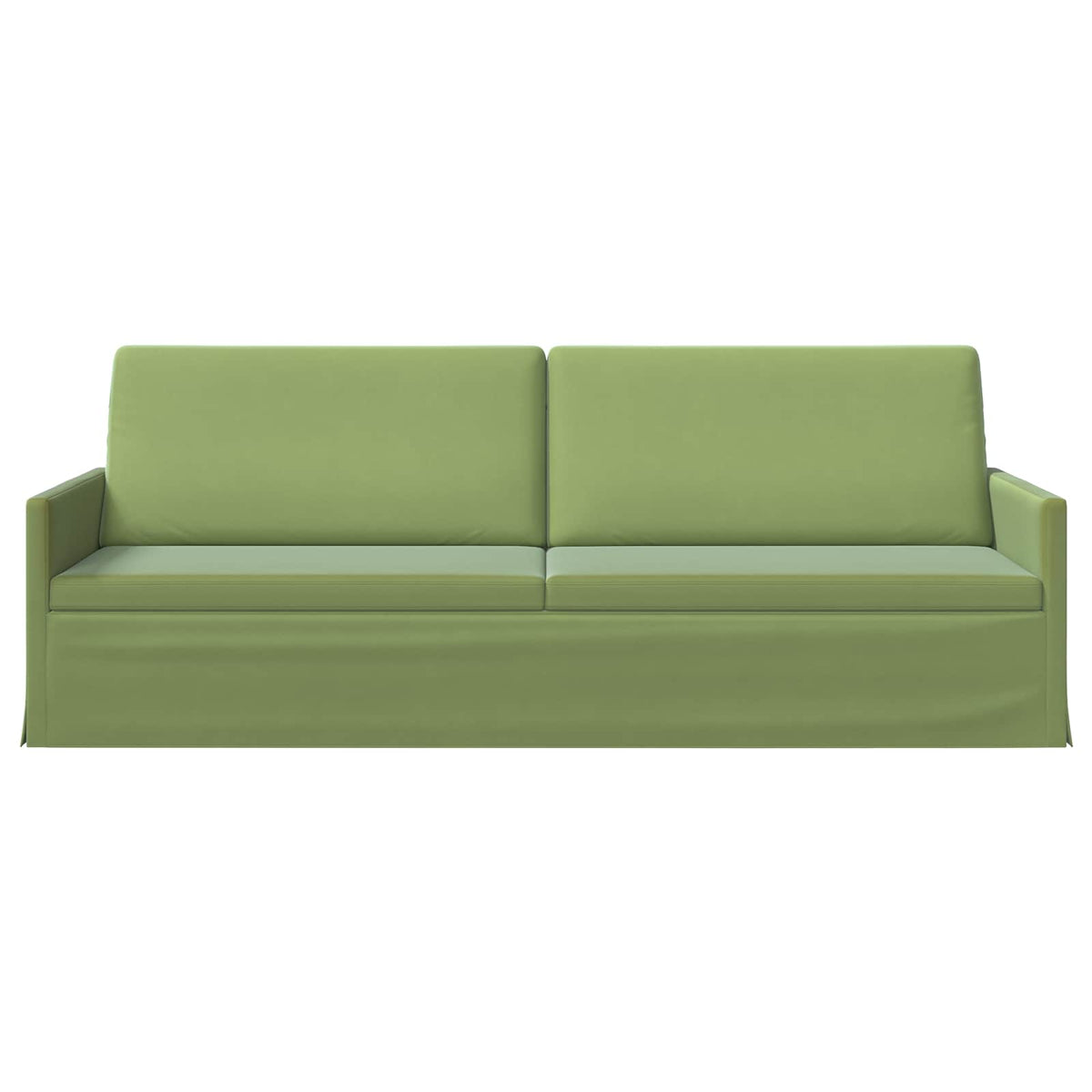 vidaXL 3 Seater Sofa Light Green 220 x 81 x 82 cm Velvet 3