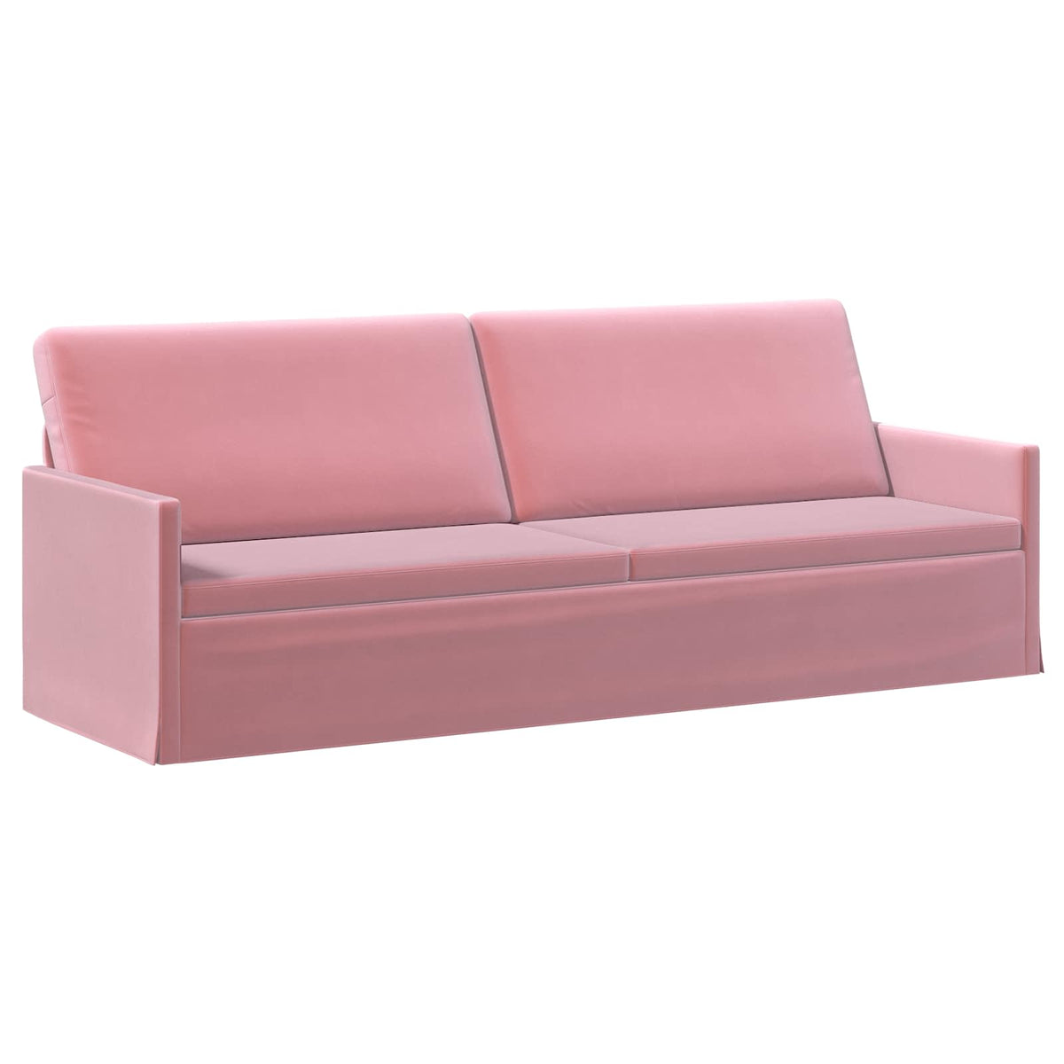 vidaXL 3 Seater Sofa Pink 220 x 81 x 82 cm Velvet 2