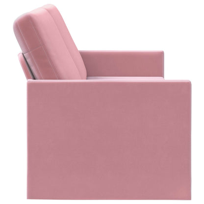 vidaXL 3 Seater Sofa Pink 220 x 81 x 82 cm Velvet 4