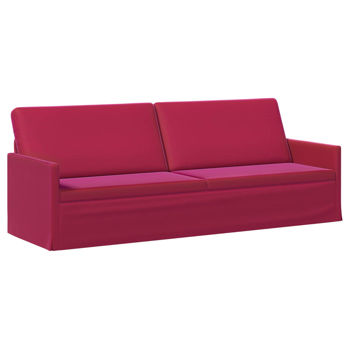 vidaXL 3 Seater Sofa Wine Red 220 x 81 x 82 cm Velvet 2