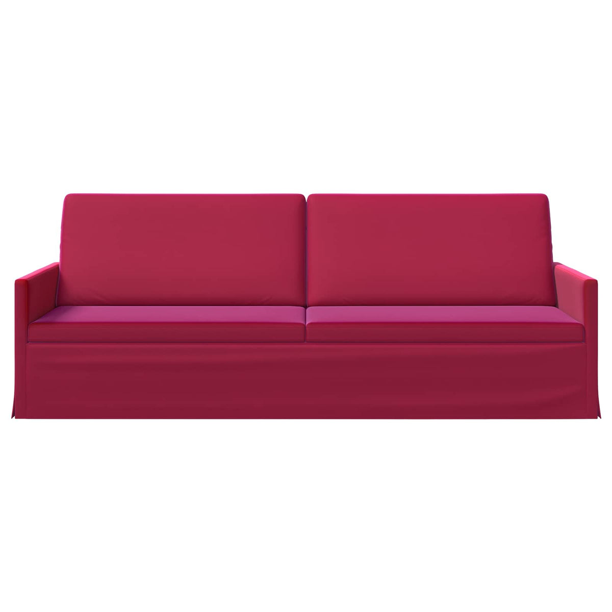 vidaXL 3 Seater Sofa Wine Red 220 x 81 x 82 cm Velvet 3