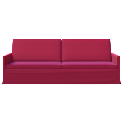 vidaXL 3 Seater Sofa Wine Red 220 x 81 x 82 cm Velvet 3