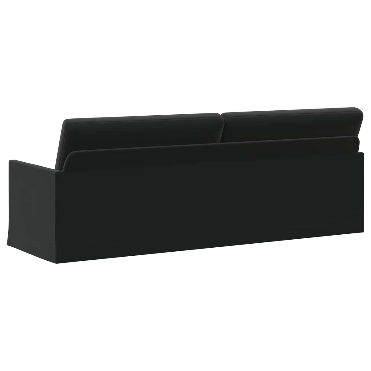 vidaXL 3 Seater Sofa Black 220 x 81 x 82 cm Velvet 5