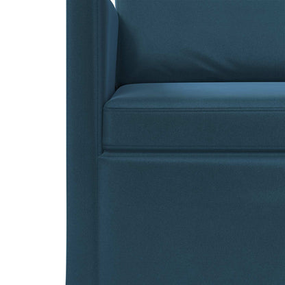 vidaXL 3 Seater Sofa Blue 220 x 81 x 82 cm Velvet 6