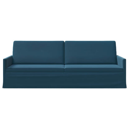 vidaXL 3 Seater Sofa Blue 220 x 81 x 82 cm Velvet 3