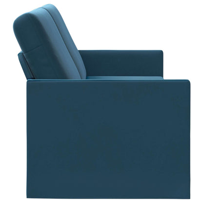 vidaXL 3 Seater Sofa Blue 220 x 81 x 82 cm Velvet 4