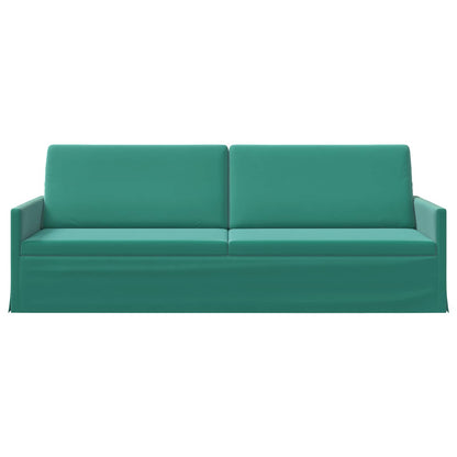 vidaXL 3 Seater Sofa Turquoise 220 x 81 x 82 cm Velvet 3