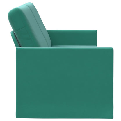 vidaXL 3 Seater Sofa Turquoise 220 x 81 x 82 cm Velvet 4