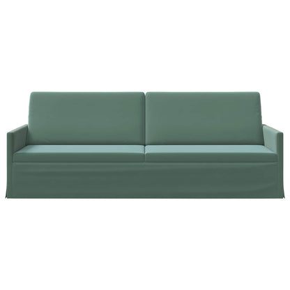 vidaXL 3 Seater Sofa Sea Green 220 x 81 x 82 cm Velvet 3