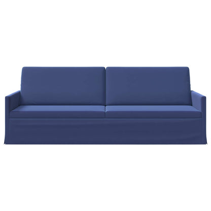 vidaXL 3 Seater Sofa Police Blue 220 x 81 x 82 cm Velvet 3