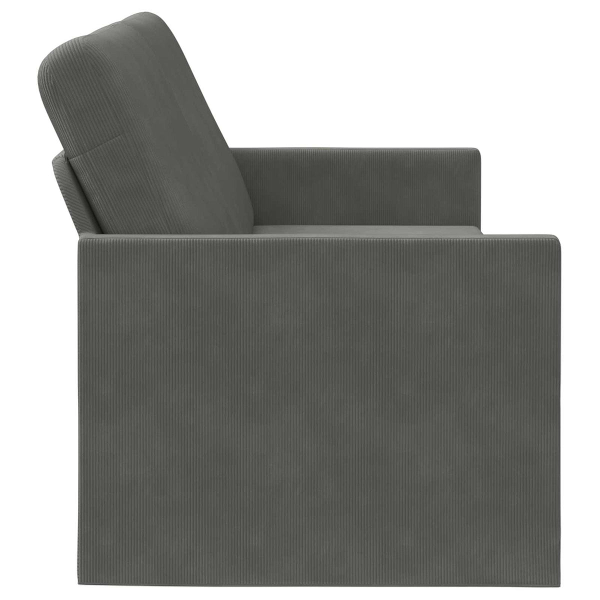 vidaXL 3 Seater Sofa Dark Grey 220 x 81 x 82 cm Corduroy Fabric 4