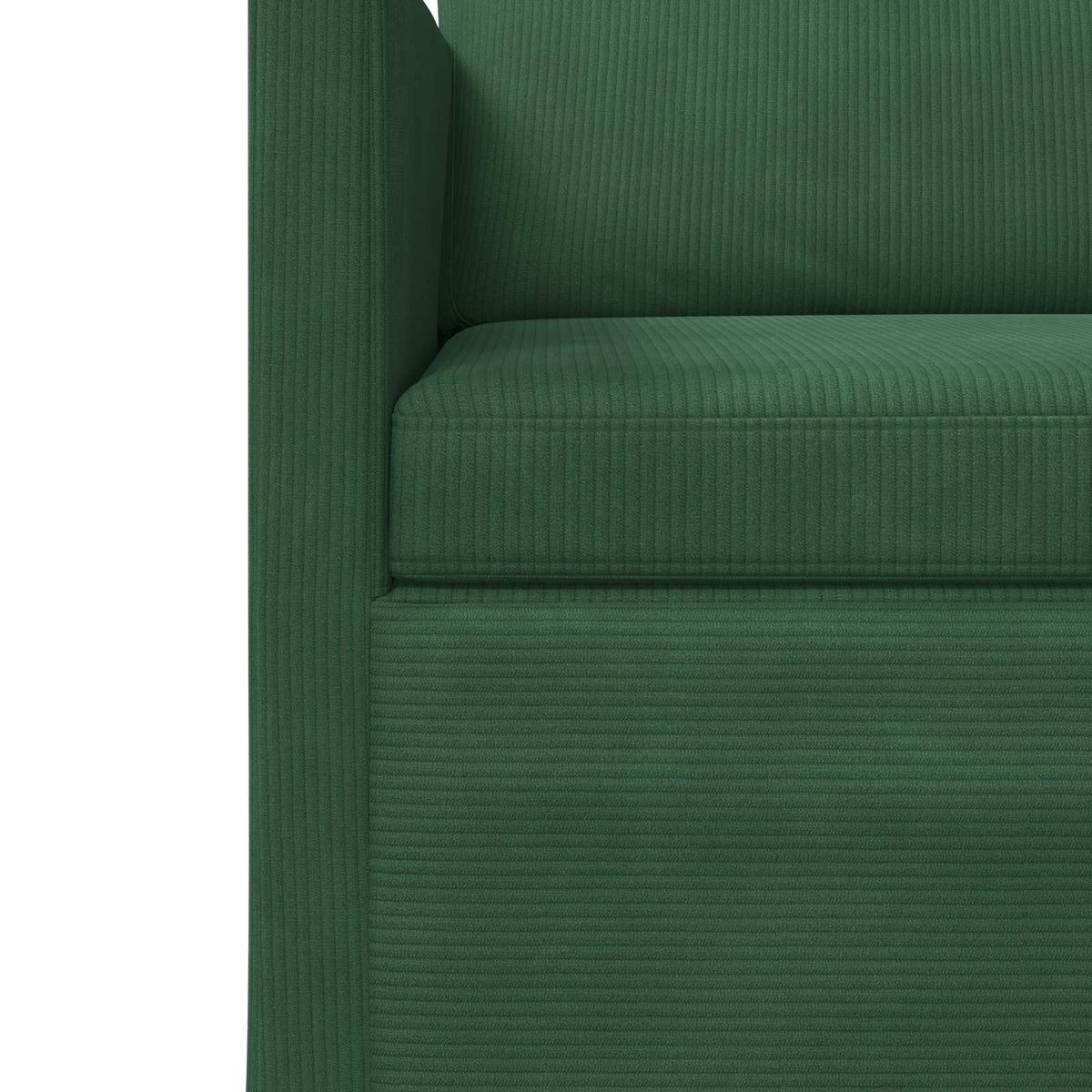vidaXL 3 Seater Sofa Jungle Green 220 x 81 x 82 cm Corduroy Fabric 6