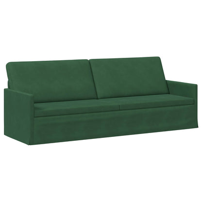 vidaXL 3 Seater Sofa Jungle Green 220 x 81 x 82 cm Corduroy Fabric 2