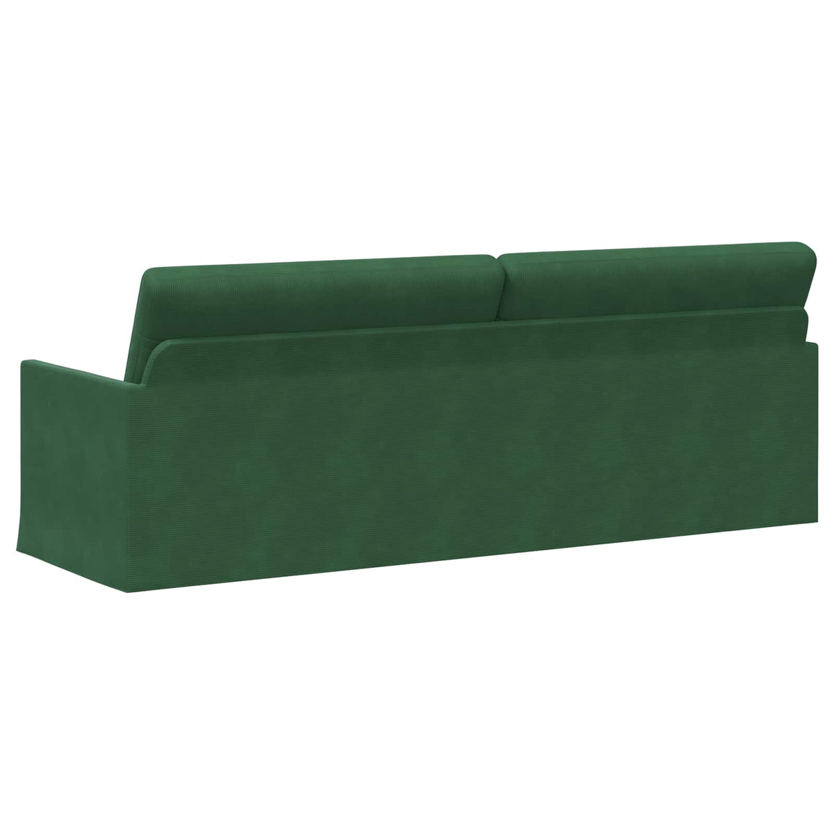 vidaXL 3 Seater Sofa Jungle Green 220 x 81 x 82 cm Corduroy Fabric 5