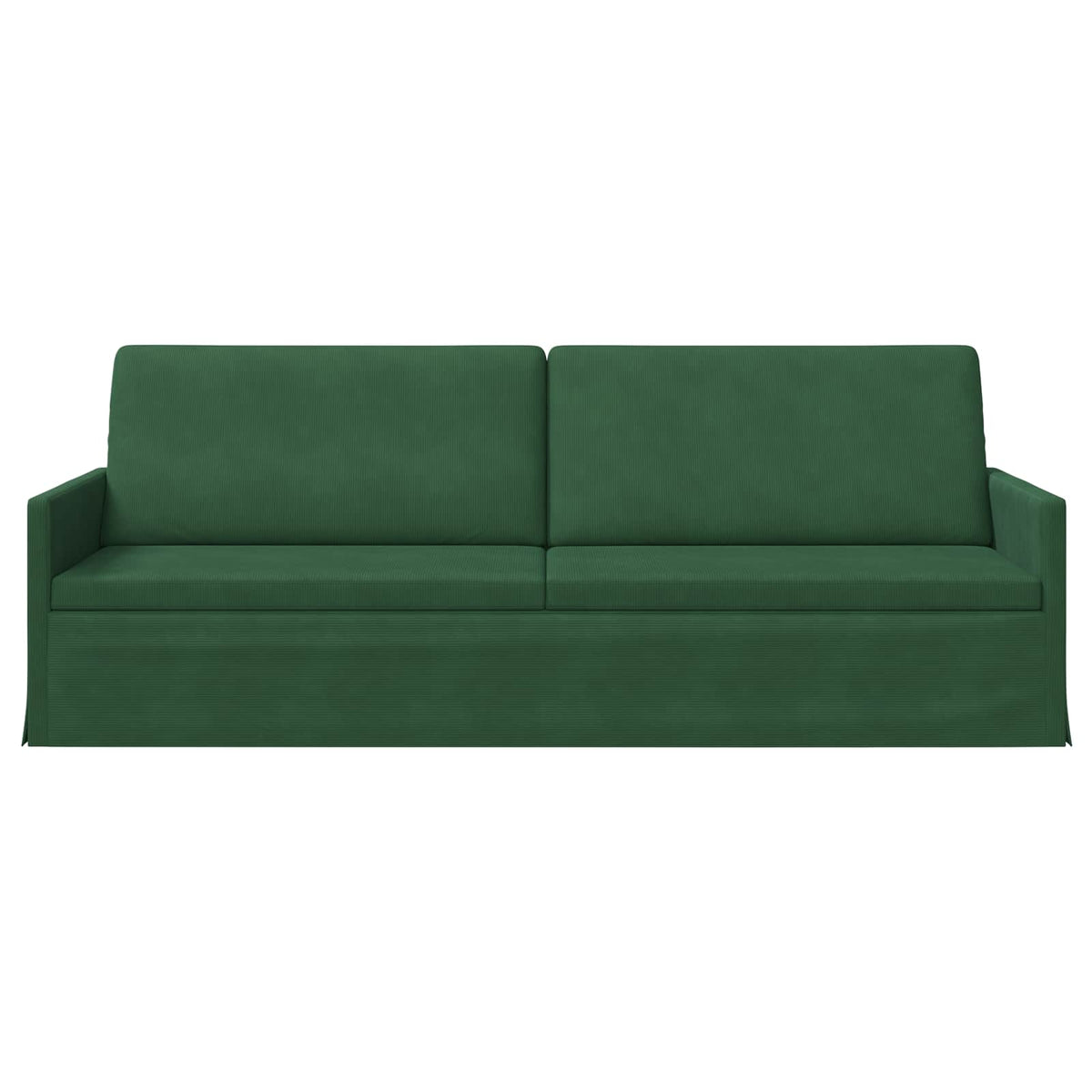 vidaXL 3 Seater Sofa Jungle Green 220 x 81 x 82 cm Corduroy Fabric 3