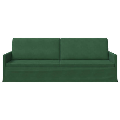 vidaXL 3 Seater Sofa Jungle Green 220 x 81 x 82 cm Corduroy Fabric 3