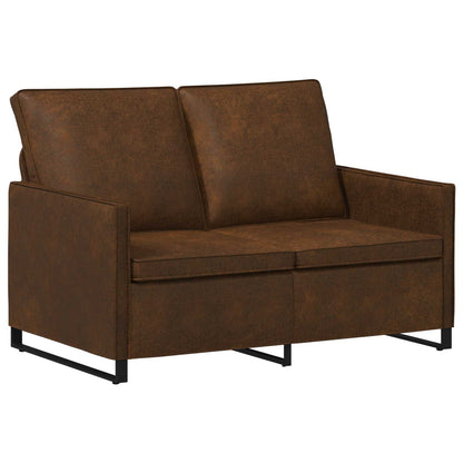 vidaXL Sofa Set 2 pcs Brown Faux Suede Fabric 4