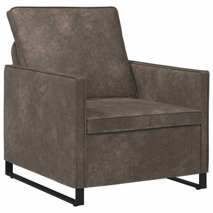 vidaXL Sofa Set 2 pcs Dark Grey Faux Suede Fabric 3