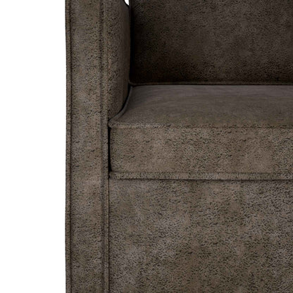 vidaXL Sofa Set 2 pcs Dark Grey Faux Suede Fabric 5