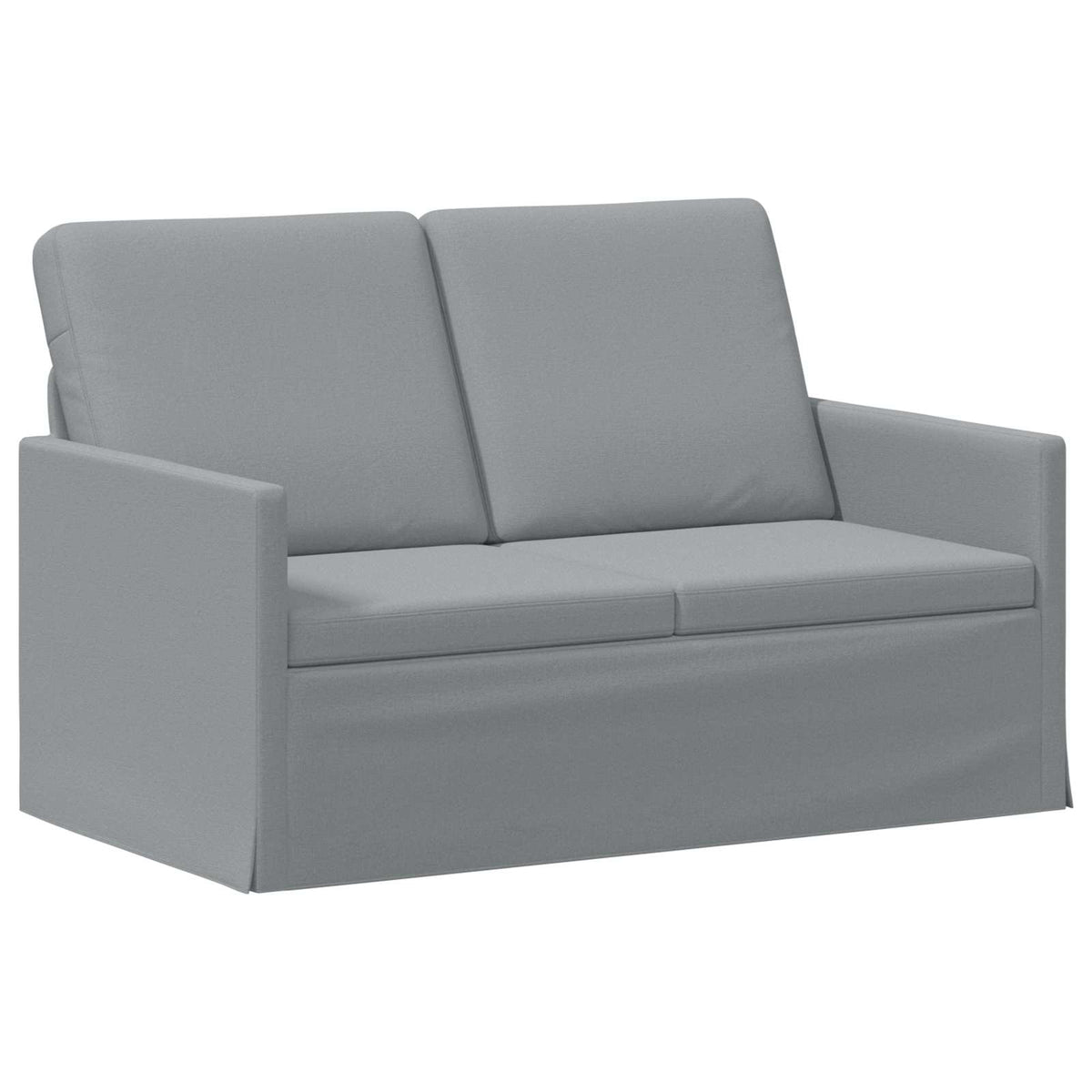 vidaXL Sofa Set 2 pcs Light Grey Fabric 4