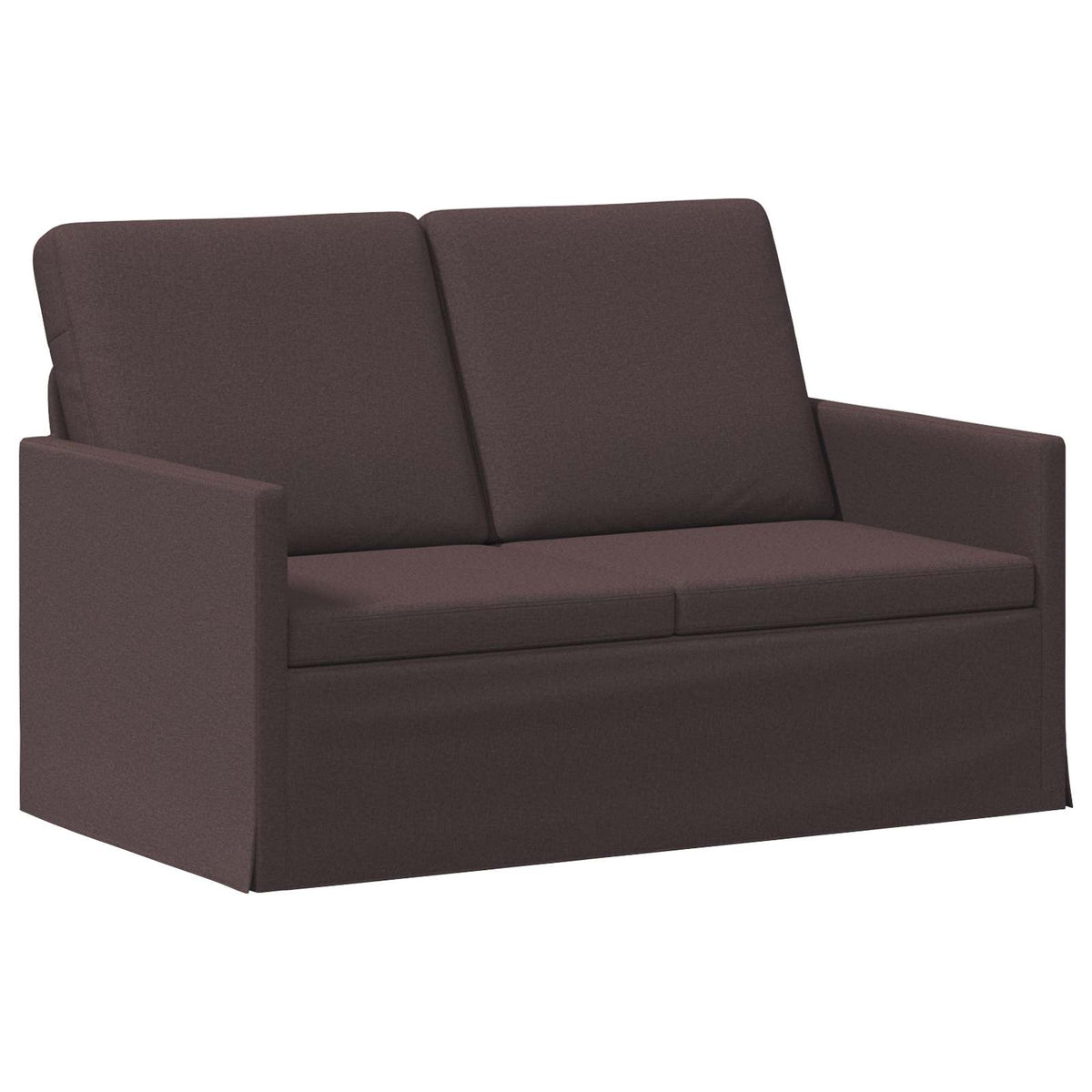 vidaXL Sofa Set 2 pcs Dark Brown Fabric 4